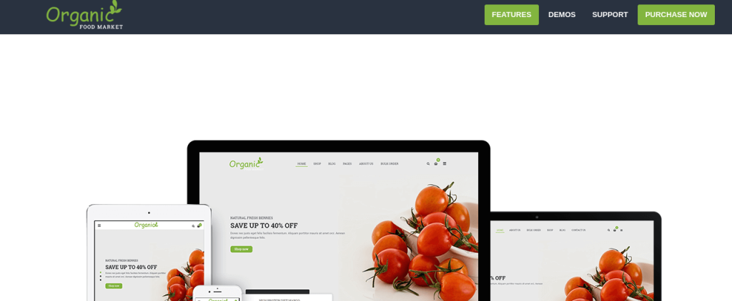 
ORGANIC FOOD WOOCOMMERCE WORDPRESS THEME