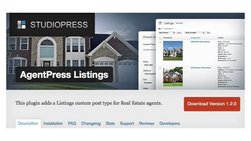 AgentPress Listings