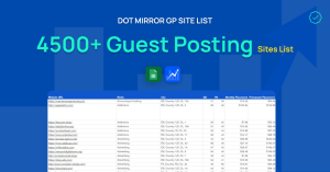 4500 Guest Posting Site List