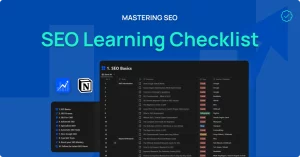 SEO Learning Checklist