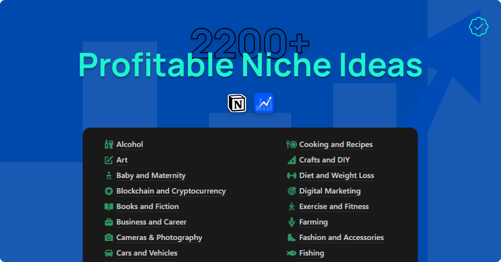 2200+ Profitable Niche Ideas